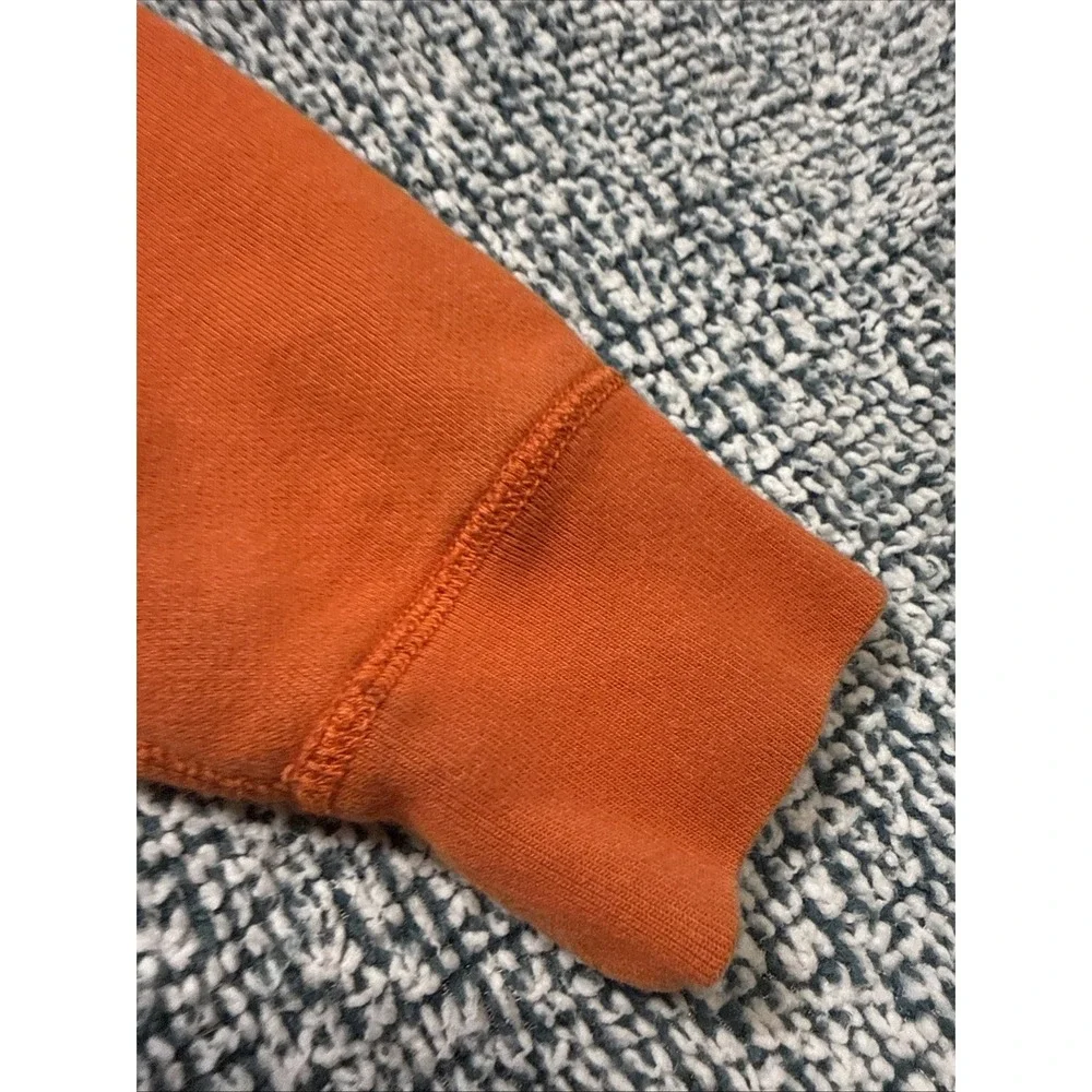 Polo Ralph Lauren Mens Orange Thermal Lined Full Zip Hoodie Sweatshirt Small